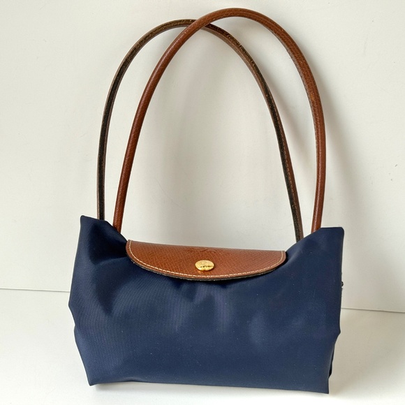 Longchamp Le Pliage® Navy Blue Medium Size Tote Bag - Picture 6 of 6